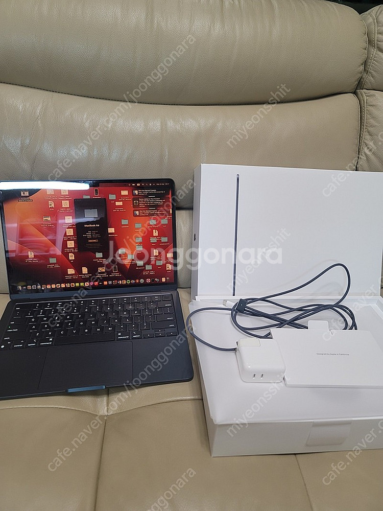 맥북에어 m2 512g 영문자판--0
