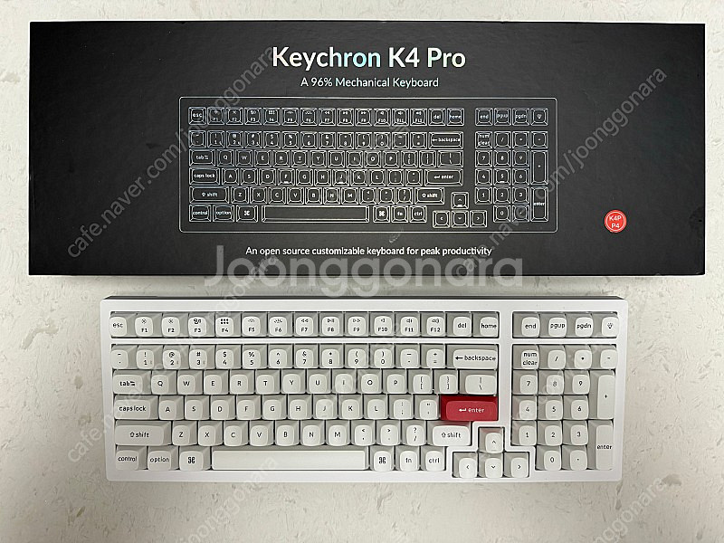 키크론 k4 pro 바나나축 영문 키캡--0