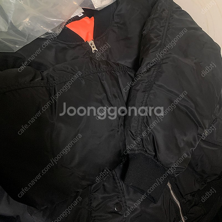 L 언아웃핏 마원 ma1 오버핏 블랙 ver2 덕다운--0