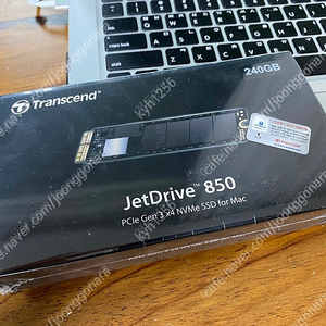 맥북용 트랜센드 jetDrive 850 240GB 팝니다.