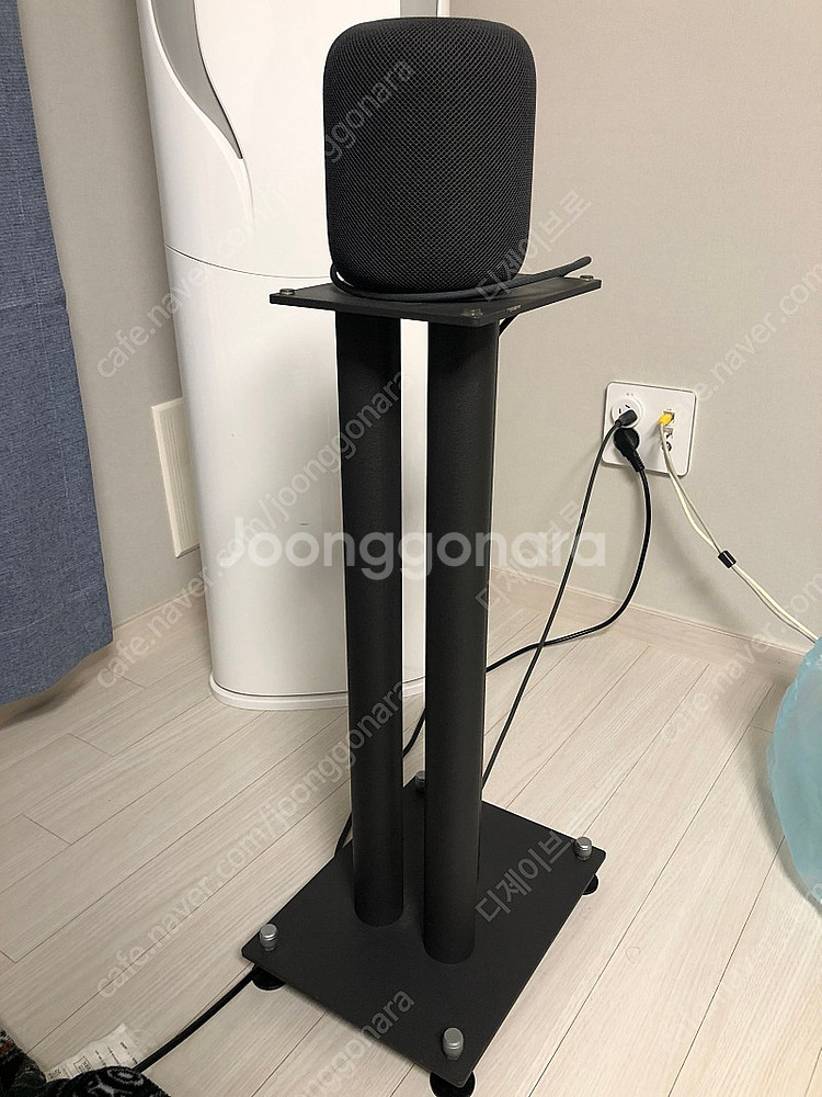 홈팟 1세대 스페이스그레이 2대 + 스탠드--3