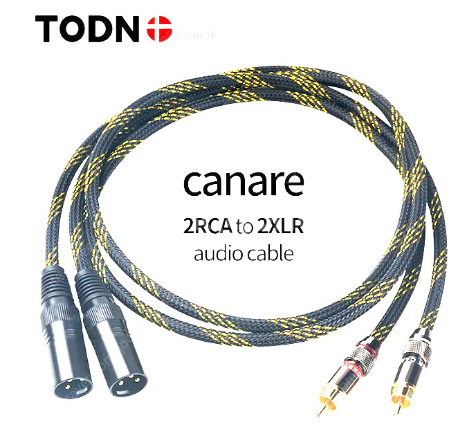 CANARE-HIFI 스테레오 RCA-XLR 연결 케이...--0