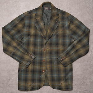 RRL 더블알엘 plaid jacquard knit sport coat