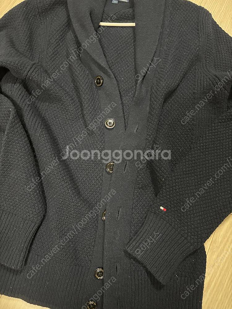 [팝니다] 타미힐피거 울 숄 가디건 (네이비, S사이즈...--7