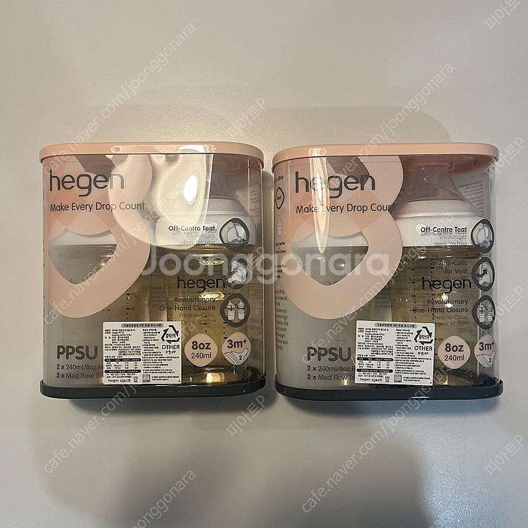 헤겐 240ml 미개봉 새상품 (2단계 꼭지 포함) 2...--0