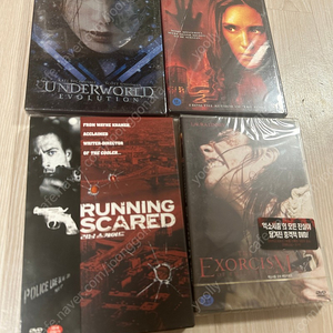 dvd (언더월드, 엑소시즘, 러닝스케어드, 다크워터)