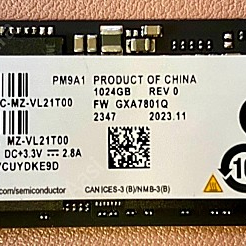 삼성 ssd pm9a1 1테라 1TB