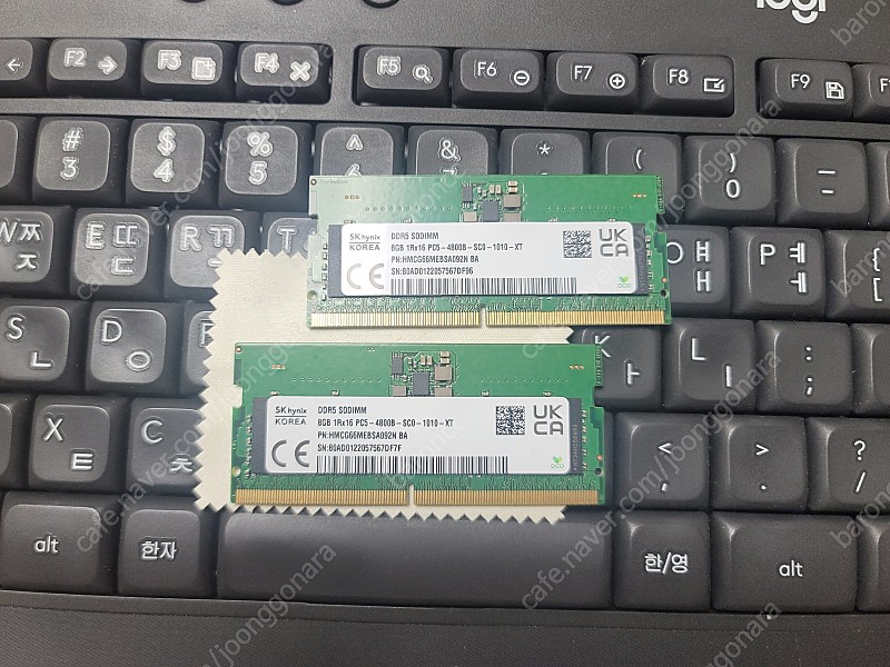 노트북용 DDR5 램16GB (8GB*2개)하이닉스