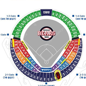 31일 두산vs기아 중앙네이비 314블럭 17열 2연석 팝니다