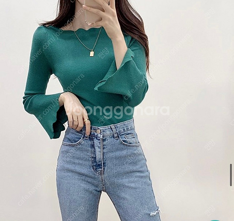 입술넥 골지티 프리사이즈 사이즈상세표있음--1