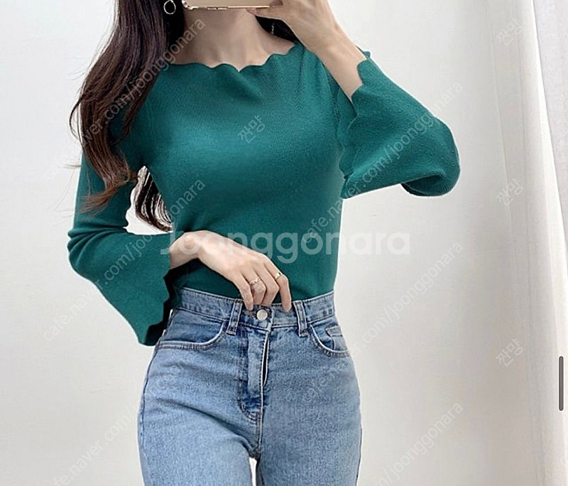 입술넥 골지티 프리사이즈 사이즈상세표있음--2