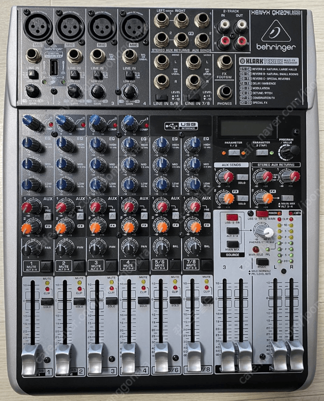 베링거 behringer QX1204 usb 믹서 오디오 인터페이스