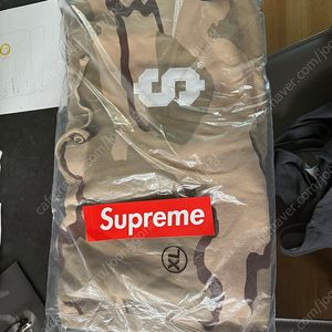 슈프림 24ss 달러 로고 후드 XLarge 데저트 카모