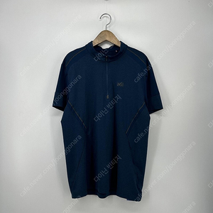 밀레 등산 카라 반팔 티셔츠 (100 size / NAVY)