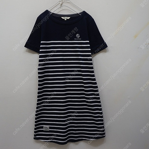 택포 빈폴 일자핏 면 라운드 반팔 원피스 M 순면 편함 신축성