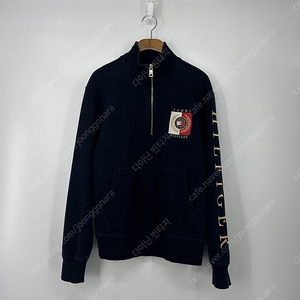 타미힐피거 반집업 맨투맨 스웻셔츠 (S size / NAVY)