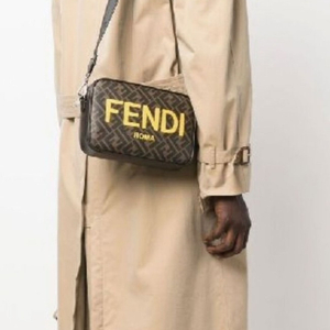 펜디 [FENDI] FF패브릭 카메라 케이스 브라운