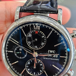 iwc 포토피노 크로노 그래프 검판 데이데이트