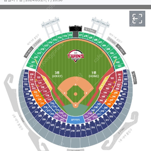 (정가)3월27일 LG:삼성 1루 익사이팅석