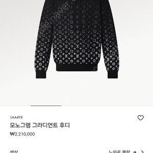 루이비통 그라디언트 니트 후드