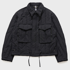 언어펙티드 퀄티드 셔츠 자켓 블랙 QUILTED SHIRT JACKET / BLACK