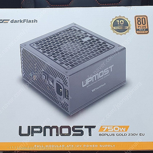 darkFlash UPMOST 750W 80PLUS GOLD FULL MODULAR 블랙 미개봉 팝니다. ( DUAL 8P to 12VHPWR 케이블 포함 ) 컴퓨터파워 PC파워