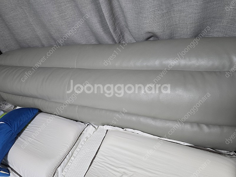 가죽침대 프레임+매트리스 킹사이드--2