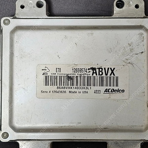 (중고) 쉐보레GM 스파크 중고품 ECU (구매전전화필수) 12659574 ABVX / 12643636