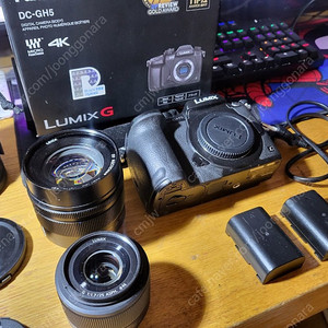 파나소닉 gh5, 마이크로 포서드 42.5mm 1.2f렌즈, 마포 25mm렌즈 일괄 판매합니다.