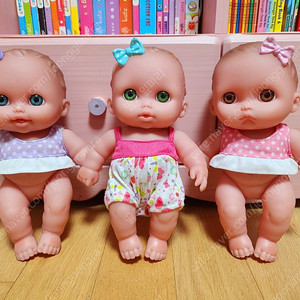 베렝구어 실제같은 아기인형 리틀큐티스 플레이타임(21cm) 세쌍둥이 인형 장난감(택포)