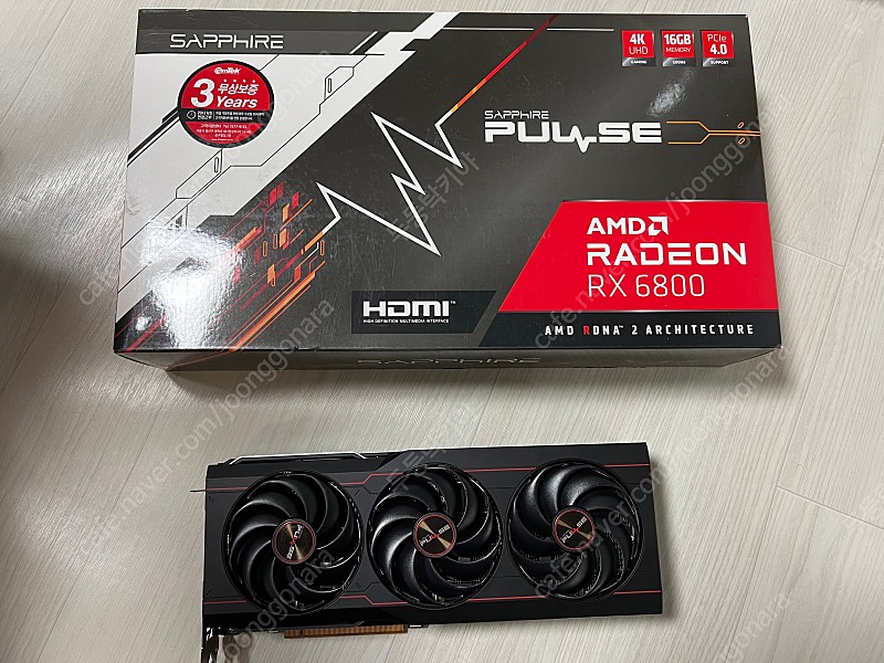 AMD 라데온 사파이어 RX 6800 펄스 16GB 판매합니다.