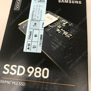 삼성 980m.2 nvme 2280 [500gb] 미개봉 신품