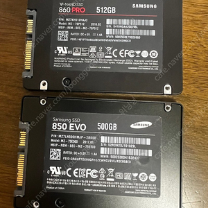 삼성 정품 860 PRO 512GB/ 850 EVO 500GB 팝니다.