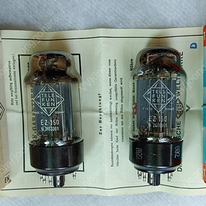 Telefunken EZ150 정류관 NOS NIB 판매