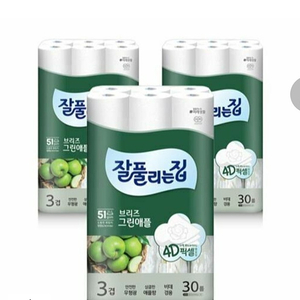 잘풀리는집 휴지 30롤짜리 3팩