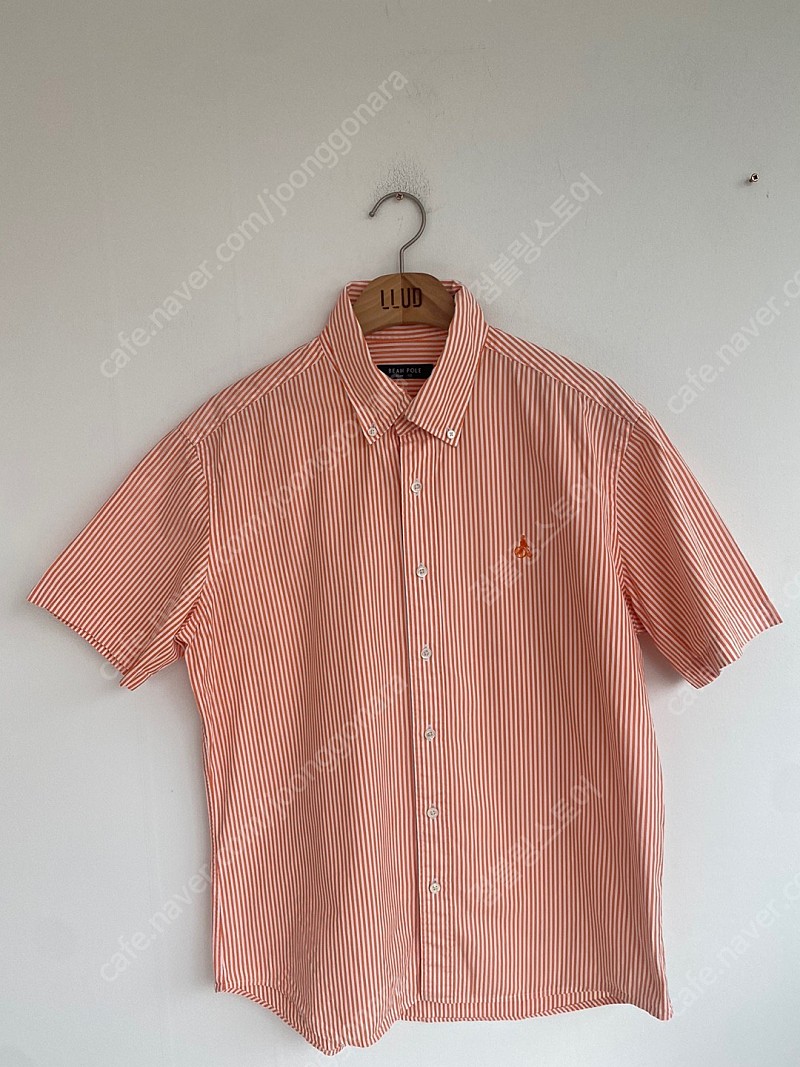 빈폴 남성 반팔 셔츠 ( 오렌지컬러 ,사이즈 105 xl) 팝니다 새옷수준 상태매우좋음