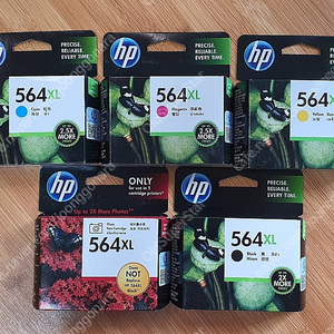 HP 564XL 5색 잉크 세트