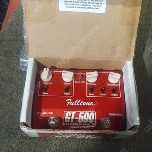 [판매] Fulltone GT-500 오버드라이브-디스토션 풀박 상태최상