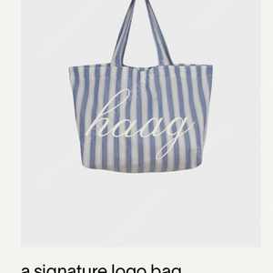 헤이그 시그니처 로고백 haag signature logo bag