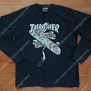 THRASHER 긴팔티 블랙 S사이즈