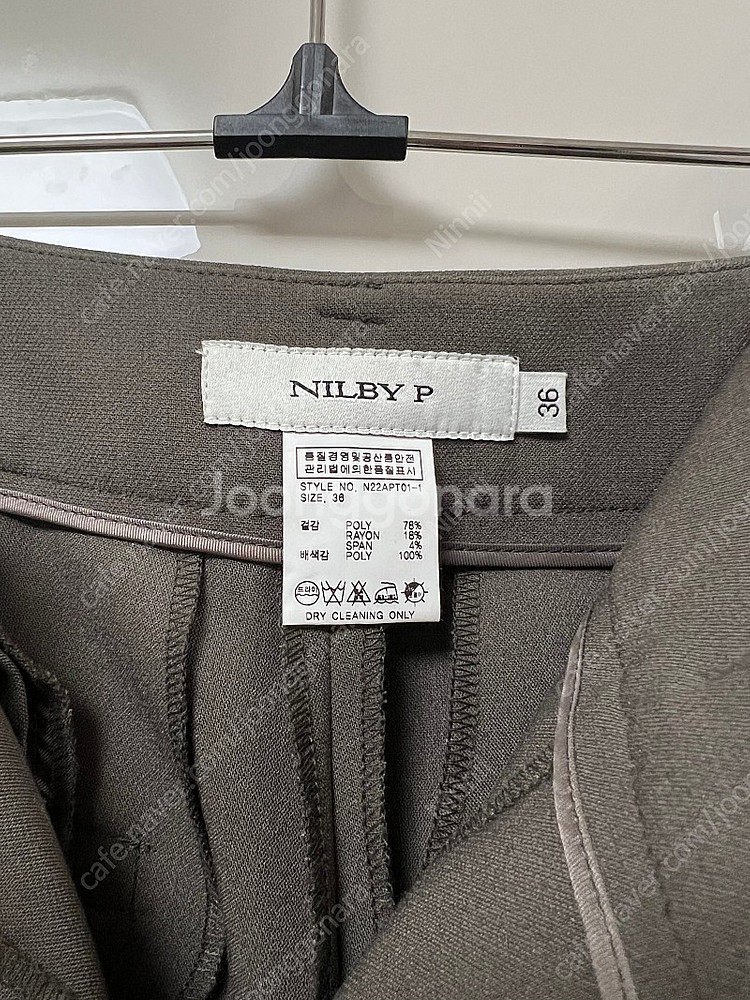 NILBYP 닐바이피 뉴 와이드 팬츠 카키그레이 36사...--2