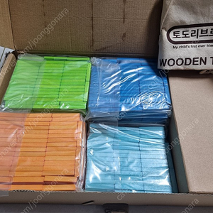 토도리브로 원목무지개도미노 700pcs