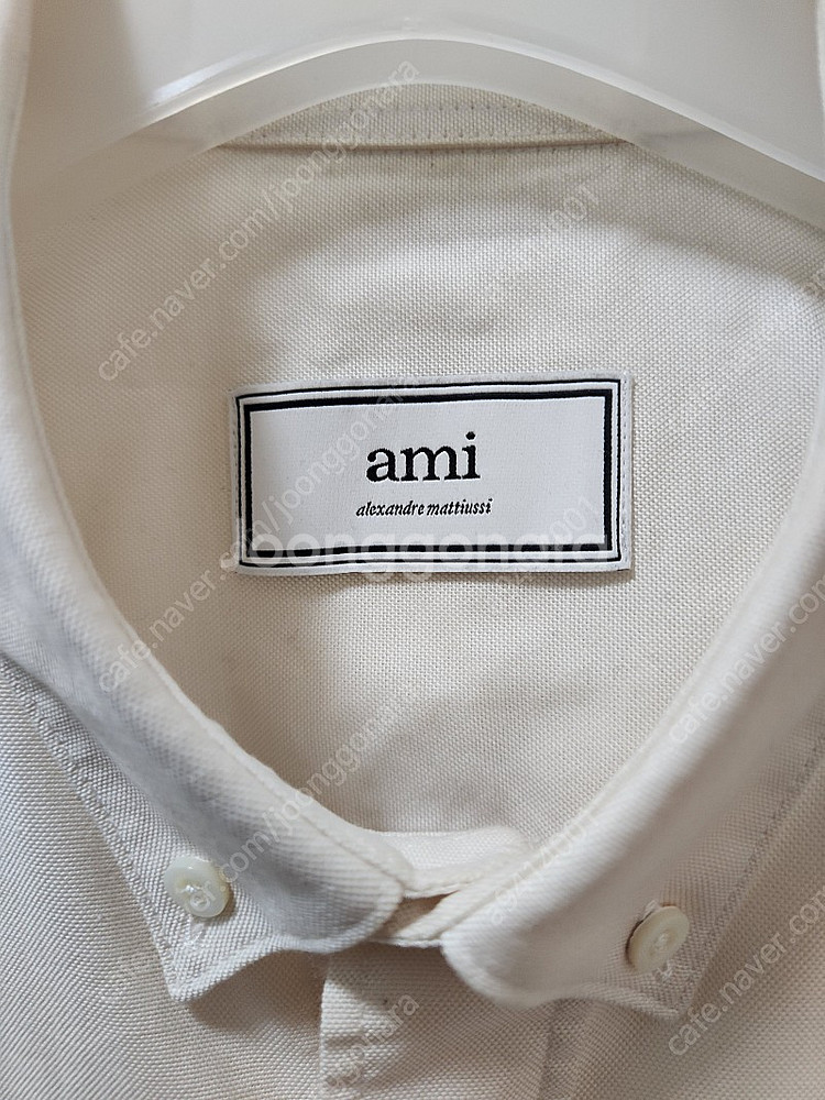 AMI 스몰 하트 코튼 셔츠 (1회 잠시 착용)--1