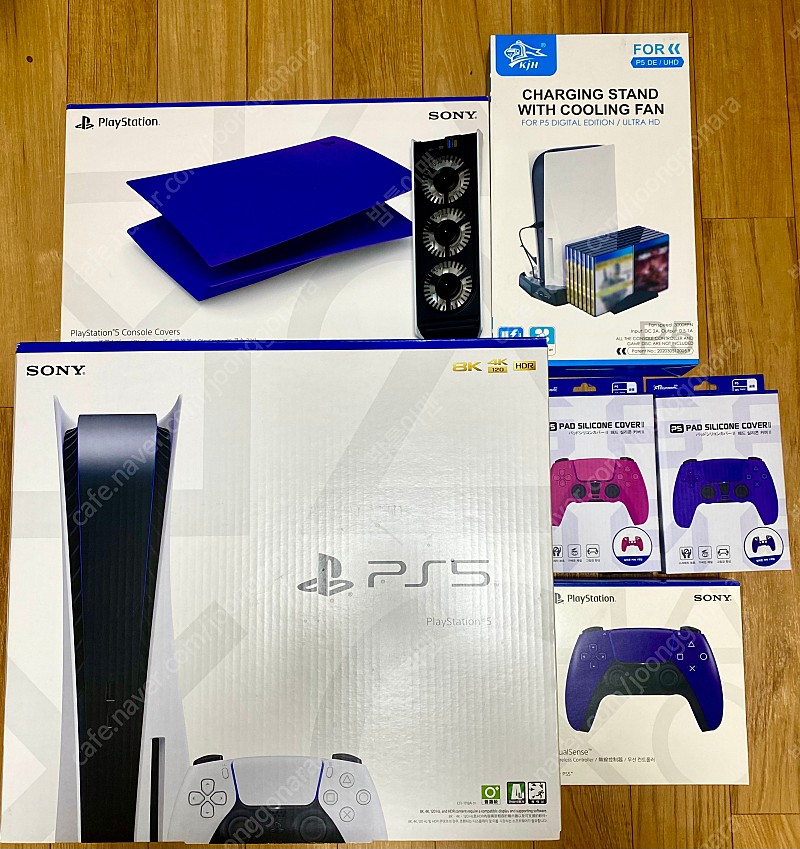 PS5디스크에디션+정품 퍼플커버+듀얼센스2개+충전기+쿨러 완벽세트 팝니다!