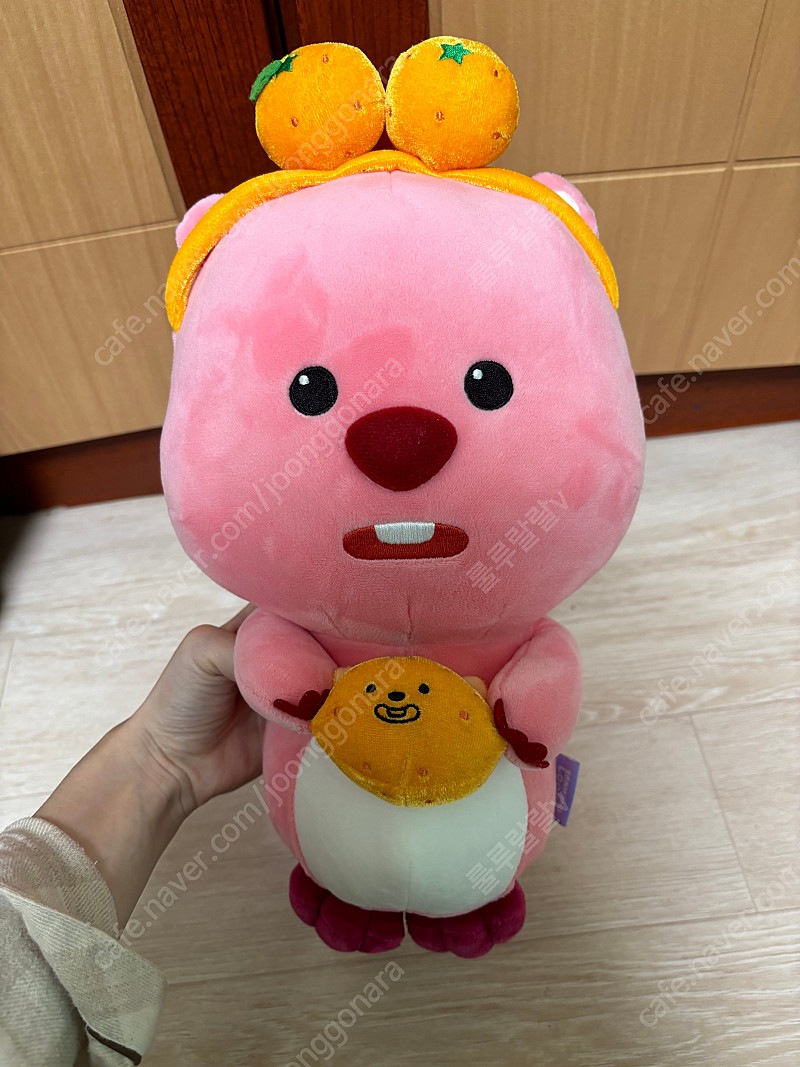 제주 잔망루피 감귤 인형 약 35cm