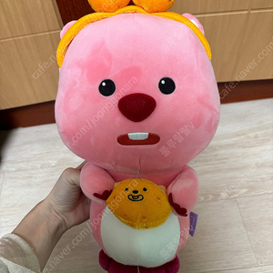 제주 잔망루피 감귤 인형 약 35cm