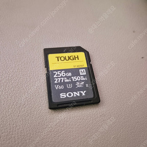 Sony TOUGH-M 시리즈 SDXC UHS-II 카드 256GB V60 CL10 U3 맥스 (SF-M256T/T1)