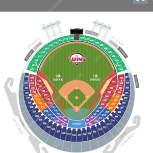 4월 7일 일요일 엘지트윈스 vs kt 위즈 1루 블루석 2연석