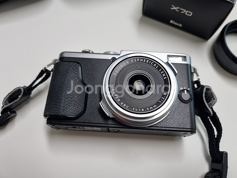 후지 x70실버 와이드 컨버전 렌즈 WCL-X70 렌즈후드 악세서리 일괄 판매--1