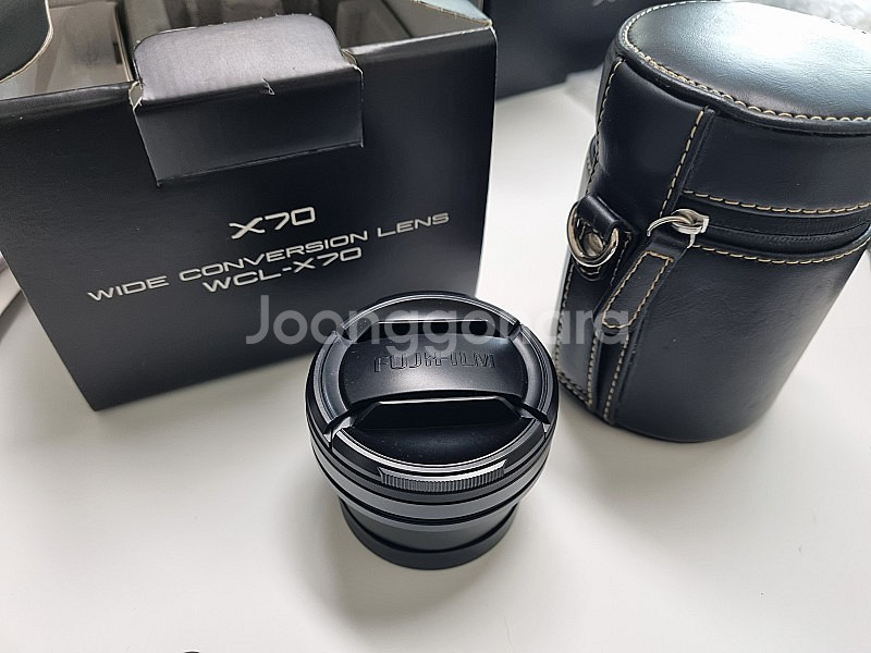후지 x70실버 와이드 컨버전 렌즈 WCL-X70 렌즈후드 악세서리 일괄 판매--8
